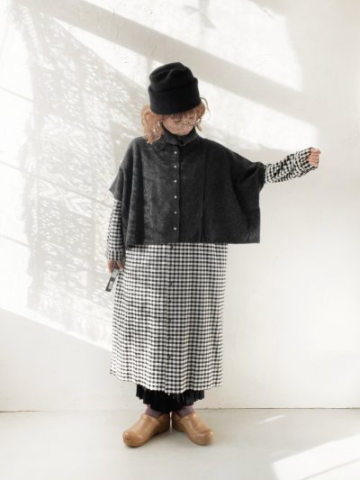 画像12: 08mab/もちもちニットポンチョ・モカ