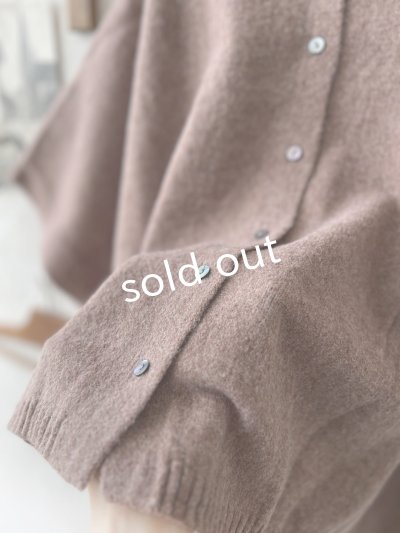 画像3: 08mab/もちもちニットポンチョ・モカ