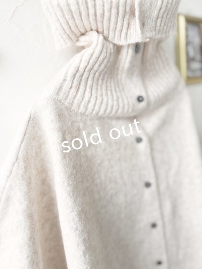 画像9: 08mab/もちもちニットポンチョ・チャコール