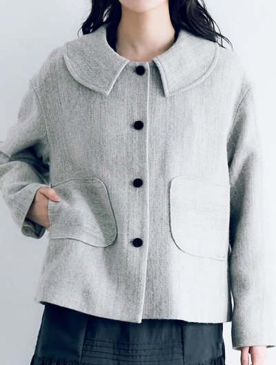 画像16: MAGALI /シェットランドウールリネンコート・ライトベージュ