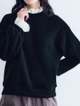 画像8: MAGALI /クォーターニットフリルプルオーバー・ブラック (8)