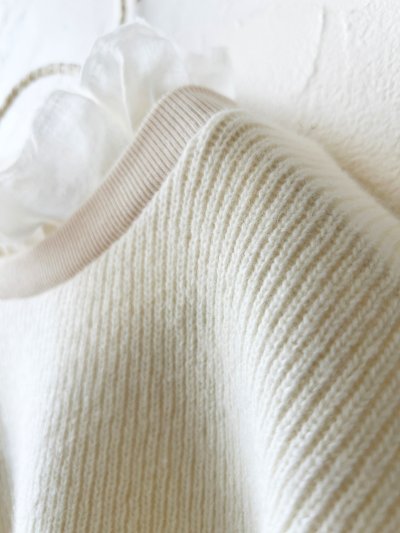 画像4: MAGALI /クォーターニットフリルプルオーバー・アイボリー