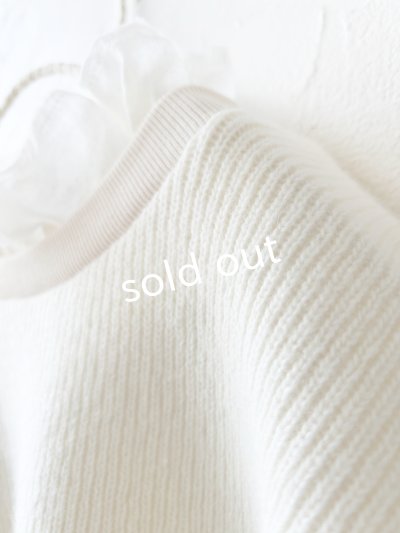 画像14: MAGALI /クォーターニットフリルプルオーバー・ブラック