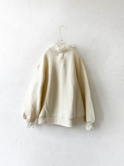 画像10: MAGALI /クォーターニットフリルプルオーバー・アイボリー