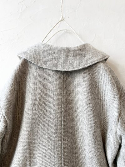 画像8: MAGALI /シェットランドウールリネンコート・ライトベージュ