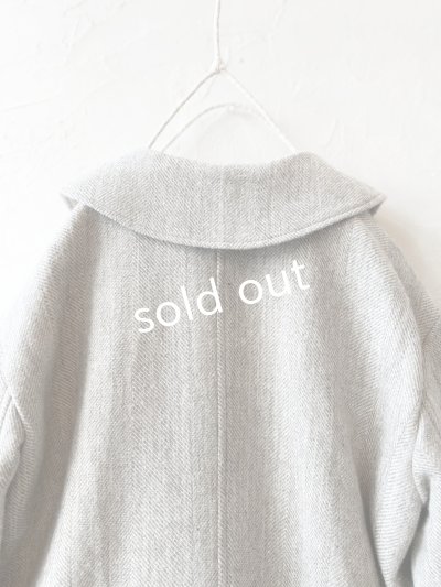 画像8: MAGALI /シェットランドウールリネンコート・ライトベージュ