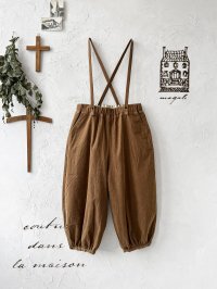 MAGALI /コーデュロイバルーンパンツ・ブラウン