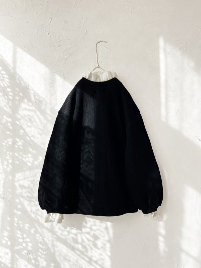 画像6: MAGALI /クォーターニットフリルプルオーバー・ブラック
