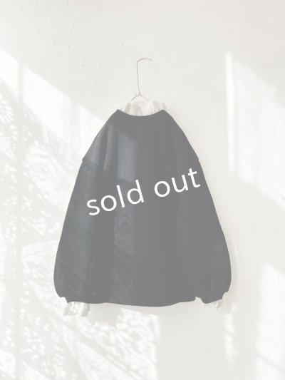 画像6: MAGALI /クォーターニットフリルプルオーバー・ブラック