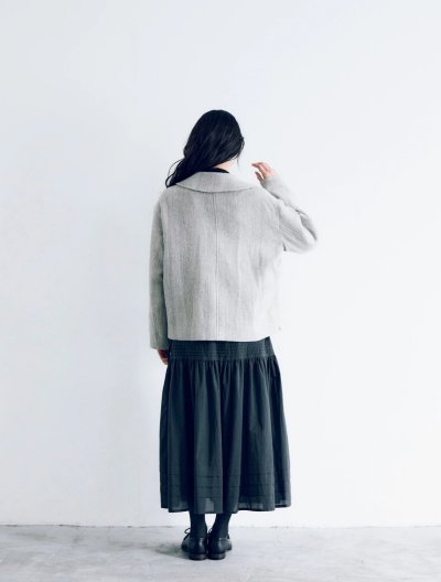 画像14: MAGALI /シェットランドウールリネンコート・ライトベージュ