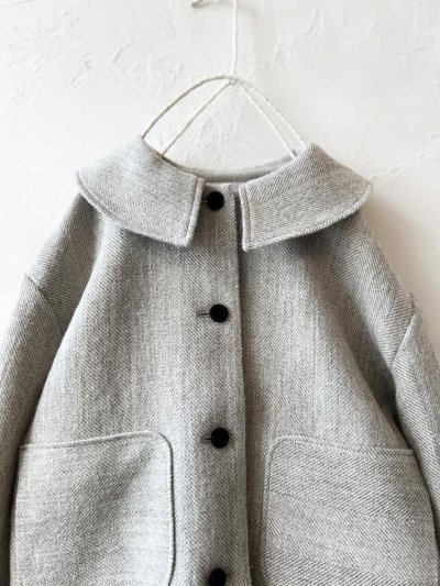 画像2: MAGALI /シェットランドウールリネンコート・ライトベージュ