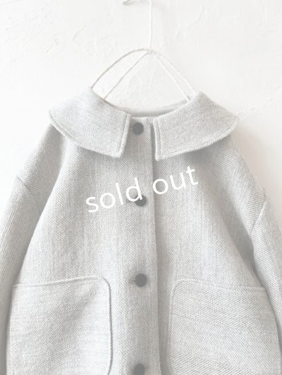 画像2: MAGALI /シェットランドウールリネンコート・ライトベージュ
