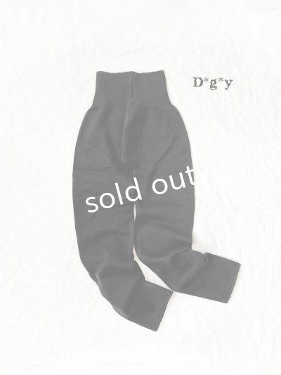 画像1: D*g*y／ハラマキニットパンツ・ブラック