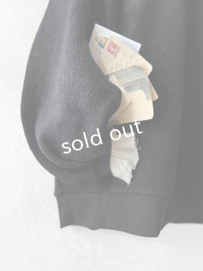 画像3: MAGALI /クォーターニットフリルプルオーバー・ブラック