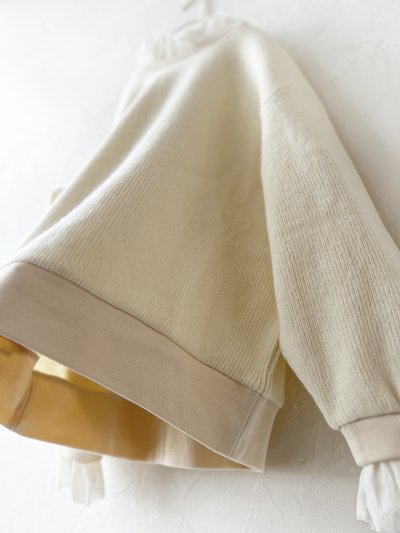 画像9: MAGALI /クォーターニットフリルプルオーバー・アイボリー