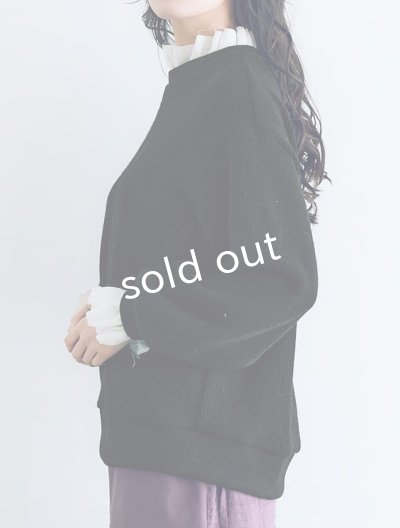 画像9: MAGALI /クォーターニットフリルプルオーバー・ブラック