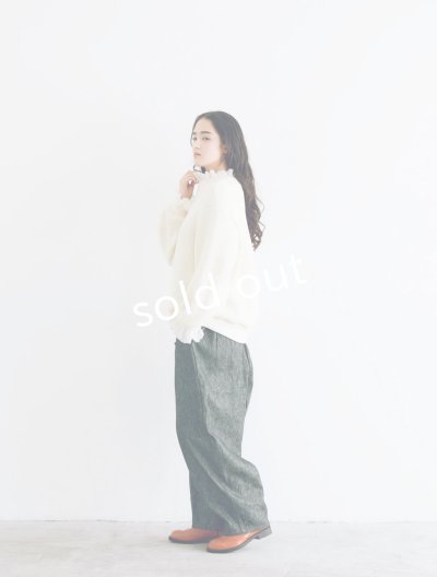 画像11: MAGALI /クォーターニットフリルプルオーバー・ブラック