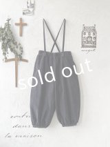 【SALE】MAGALI /コーデュロイバルーンパンツ・チャコール