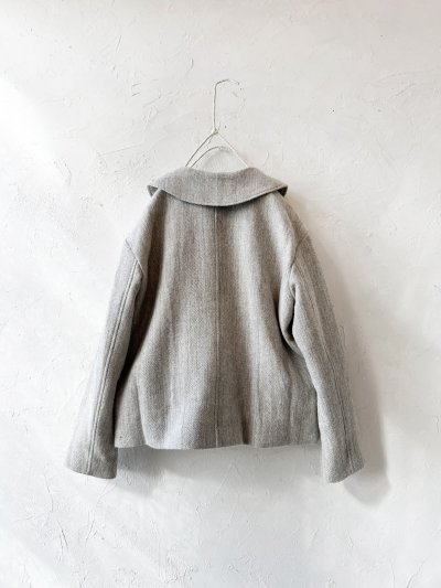 画像7: MAGALI /シェットランドウールリネンコート・ライトベージュ