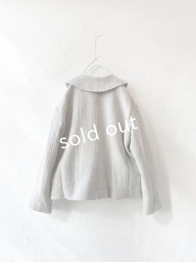 画像7: MAGALI /シェットランドウールリネンコート・ライトベージュ