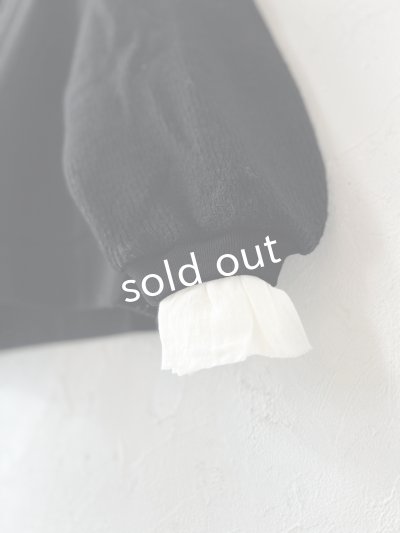 画像4: MAGALI /クォーターニットフリルプルオーバー・ブラック