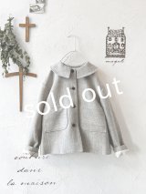 MAGALI /シェットランドウールリネンコート・ライトベージュ