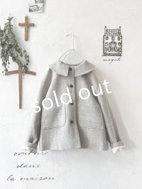 MAGALI /シェットランドウールリネンコート・ライトベージュ