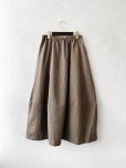 画像5: SO／ギャザーコクーンスカート・キャメルチドリ (5)