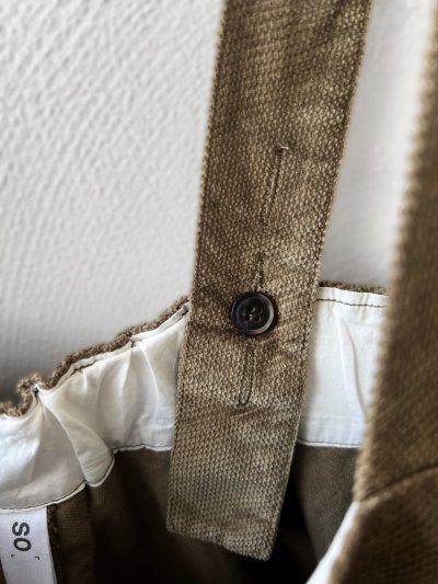 画像3: SO／綾コーデュロイサロペット・カーキ