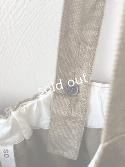 画像9: SO／綾コーデュロイサロペット・カーキ