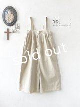 SO／綾コーデュロイサロペット・ライトベージュ