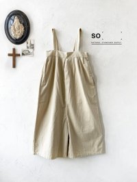 SO／綾コーデュロイサロペット・ライトベージュ