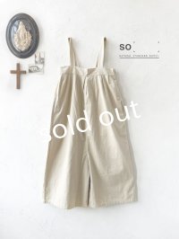 SO／綾コーデュロイサロペット・ライトベージュ