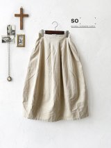 SO／綾コーデュロイコクーンスカート・ライトベージュ