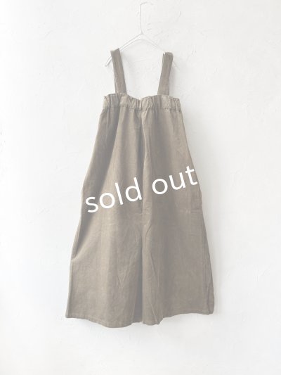 画像12: SO／綾コーデュロイサロペット・カーキ