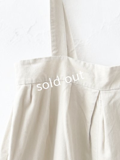 画像2: SO／綾コーデュロイサロペット・ライトベージュ