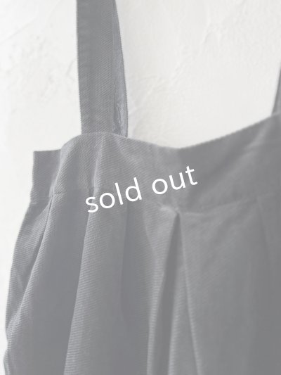 画像3: SO／綾コーデュロイサロペット・チャコール