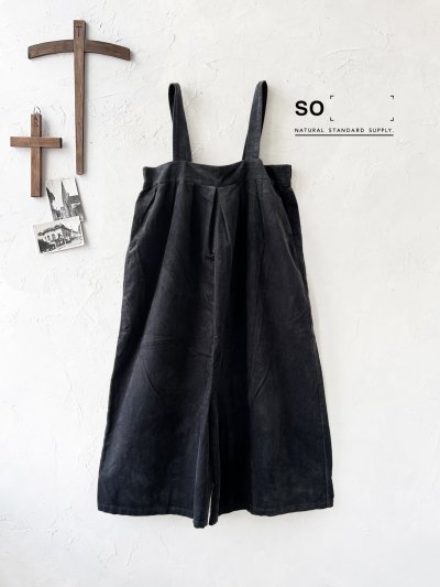 画像2: SO／綾コーデュロイサロペット・チャコール
