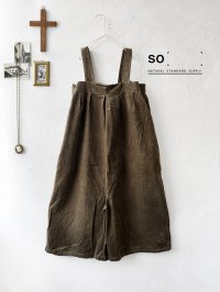 SO／綾コーデュロイサロペット・カーキ