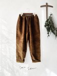 画像2: seasew.／510 コーデュロイテーパードパンツ・ブラウン (2)