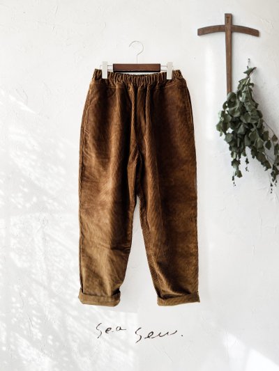 画像2: seasew.／510 コーデュロイテーパードパンツ・ブラウン