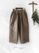 seasew.／502 ツイードタックパンツ・ブラウンチェック