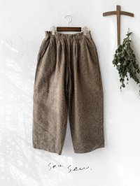 seasew.／502 ツイードタックパンツ・ブラウンチェック
