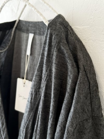 画像3: seasew.／103 起毛カシュクールワンピース・グレージュ