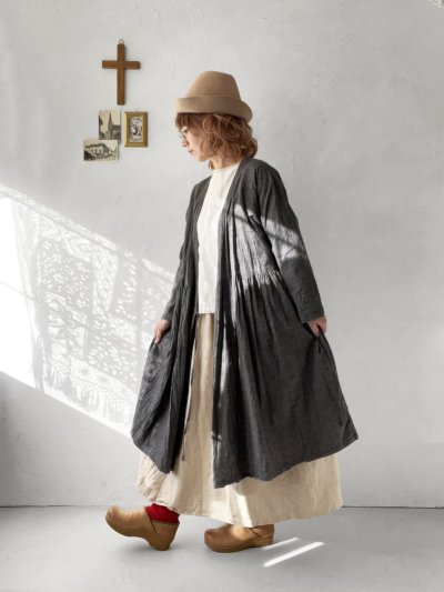 画像11: seasew.／103 起毛カシュクールワンピース・グレージュ