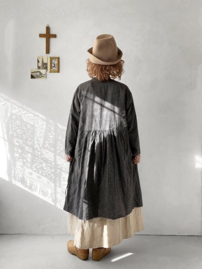 画像12: seasew.／103 起毛カシュクールワンピース・グレージュ