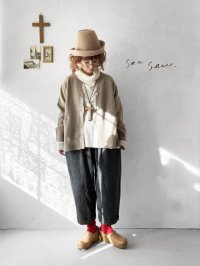 seasew.／502 ツイードタックパンツ・ネイビーチェック