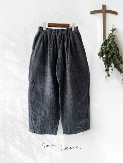 画像2: seasew.／502 ツイードタックパンツ・ネイビーチェック