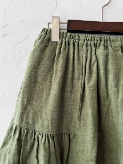 画像4: seasew.／704 起毛ランダムギャザースカート・カーキ