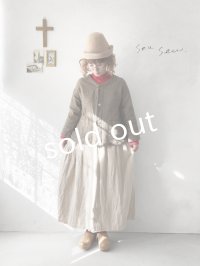 seasew.／103 ツイードノーカラージャケット・ブラウンチェック